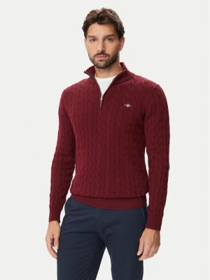 Gant Sweter 8050603 Bordowy Regular Fit