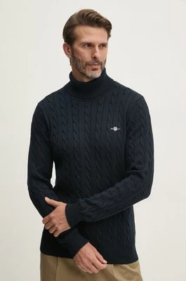 Gant sweter bawełniany kolor granatowy z golferm 8050607