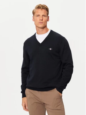 Gant Sweter Classic 8030562 Granatowy Regular Fit