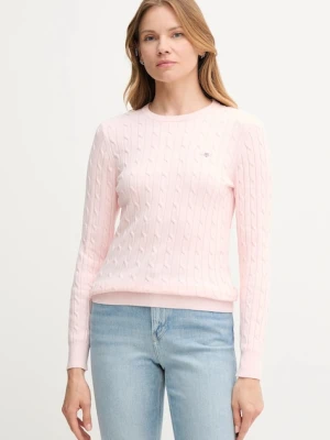 Gant sweter damski kolor różowy lekki 4800100