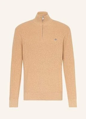 Gant Sweter Dzianinowy Typu Troyer beige