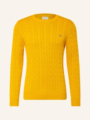 Gant Sweter gelb CIEMNOŻÓŁTY