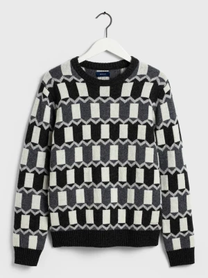 GANT sweter męski świąteczny Allover Fairisle