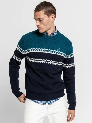 GANT Sweter Męski Świąteczny Z Paskiem