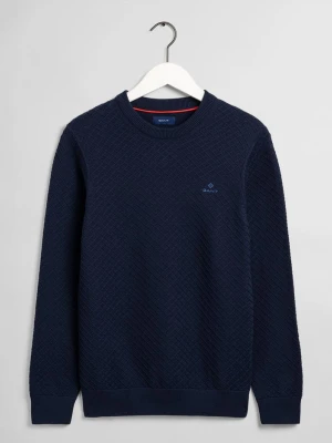 GANT Sweter Męski Z Okrągłym Dekoltem