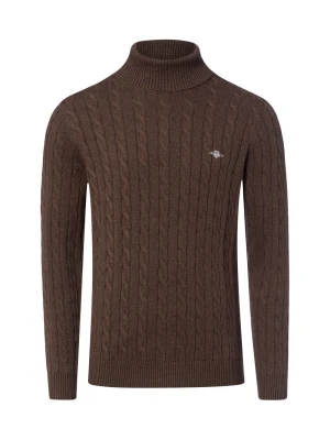 Gant Sweter Mężczyźni Bawełna brązowy