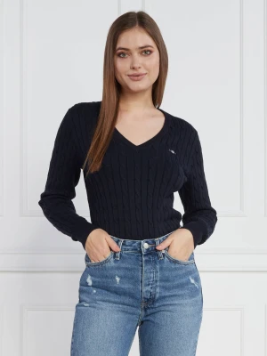 Gant Sweter | Regular Fit granatowy