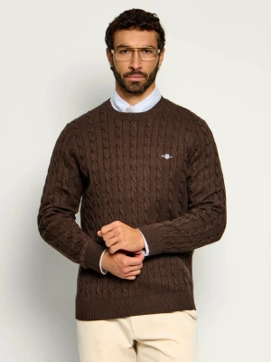 Gant Sweter | Regular Fit brązowy