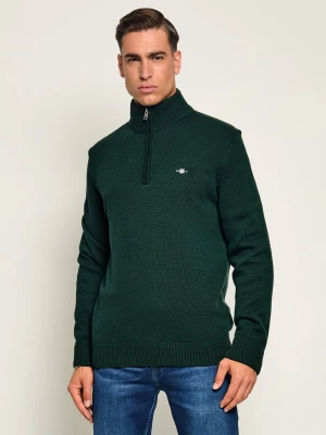Gant Sweter | Regular Fit butelkowa zieleń