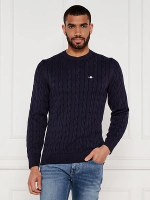 Gant Sweter | Regular Fit granatowy