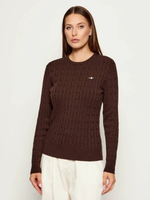 Gant Sweter | Slim Fit brązowy