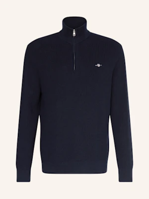 Gant Sweter Typu Troyer blau