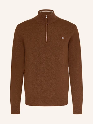 Gant Sweter Typu Troyer braun