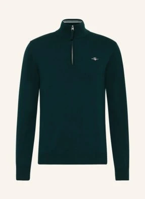 Gant Sweter Typu Troyer gruen