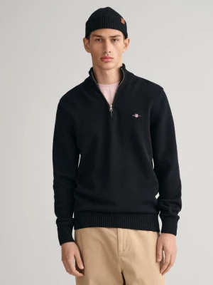 Gant Sweter z Bawełny Half-Zip , Casual