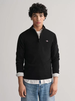 Gant Sweter z Wełny Jagnięcej Superfine Half-Zip