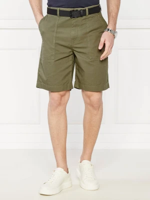 Gant Szorty | Regular Fit | z dodatkiem lnu khaki