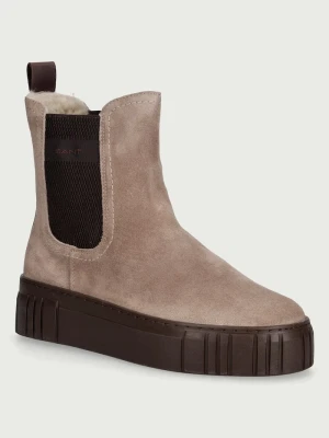 Gant sztyblety damskie zamszowe Snowmont beżowy
