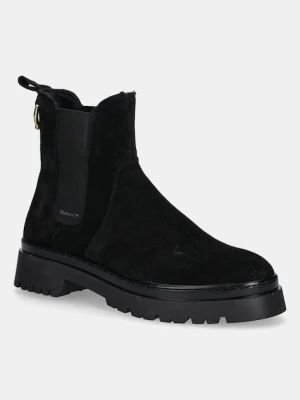 Gant sztyblety zamszowe Aligrey damskie kolor czarny na platformie 31553157