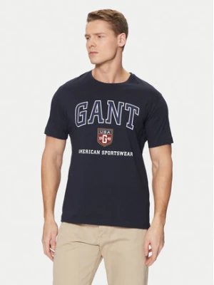 Gant T-Shirt 2003290 Granatowy Regular Fit