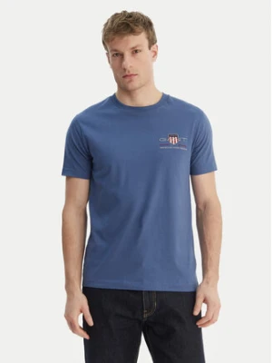 Gant T-Shirt Archive Shield 2067004 Niebieski Regular Fit