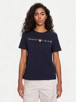 Gant T-Shirt Archive Shield 4200753 Granatowy Regular Fit
