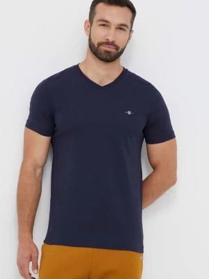 Gant t-shirt bawełniany granatowy