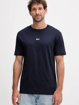 Gant t-shirt bawełniany męski kolor granatowy z nadrukiem 2003343