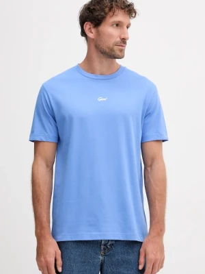 Gant t-shirt bawełniany męski kolor niebieski z nadrukiem 2003343