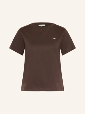 Gant T-Shirt braun CIEMNOBRĄZOWY