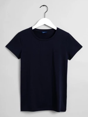 GANT T-Shirt Damski Z Okrągłym Dekoltem