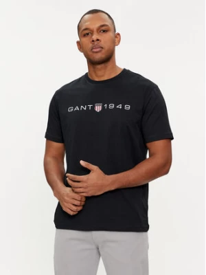 Gant T-Shirt Graphic 2003242 Czarny Regular Fit