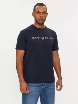 Gant T-Shirt Graphic 2003242 Granatowy Regular Fit