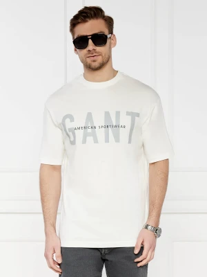 Gant T-shirt GRAPHIC | Regular Fit ecru