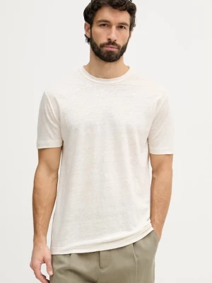 Gant t-shirt lniany beżowy