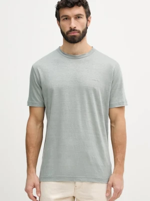 Gant t-shirt lniany zielony