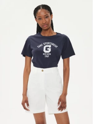 Gant T-Shirt Logo 4200849 Granatowy Regular Fit