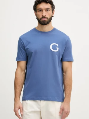 Gant t-shirt męski bawełniany niebieski