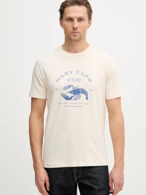 Gant T-shirt męski bawełniany