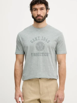 Gant T-shirt męski bawełniany