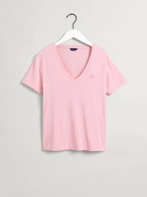 GANT T-shirt Original z dekoltem w kształcie litery V
