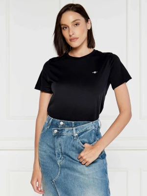 Gant T-shirt REG SHIELD | Regular Fit czarny