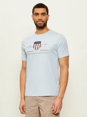 Gant T-shirt | Regular Fit błękitny