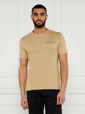 Gant T-shirt | Regular Fit beżowy