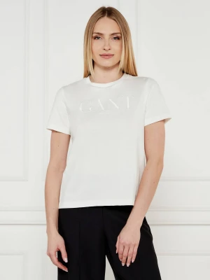 Gant T-shirt | Regular Fit biały