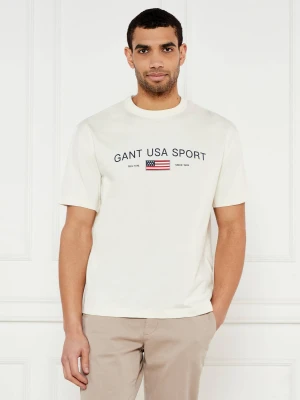 Gant T-shirt | Relaxed fit ecru