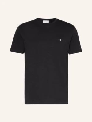 Gant T-Shirt schwarz CZARNY
