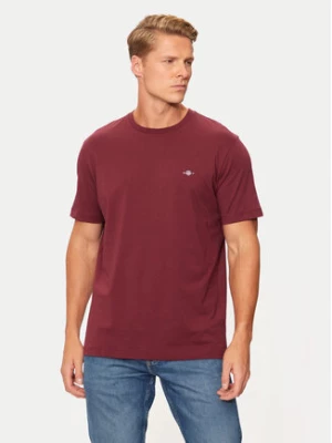 Gant T-Shirt Shield 2003184 Bordowy Regular Fit