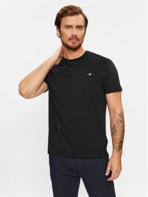 Gant T-Shirt Shield 2003184 Czarny Regular Fit