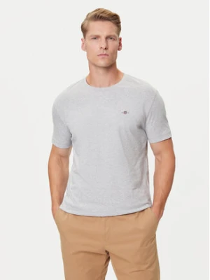 Gant T-Shirt Shield 2003184 Szary Regular Fit